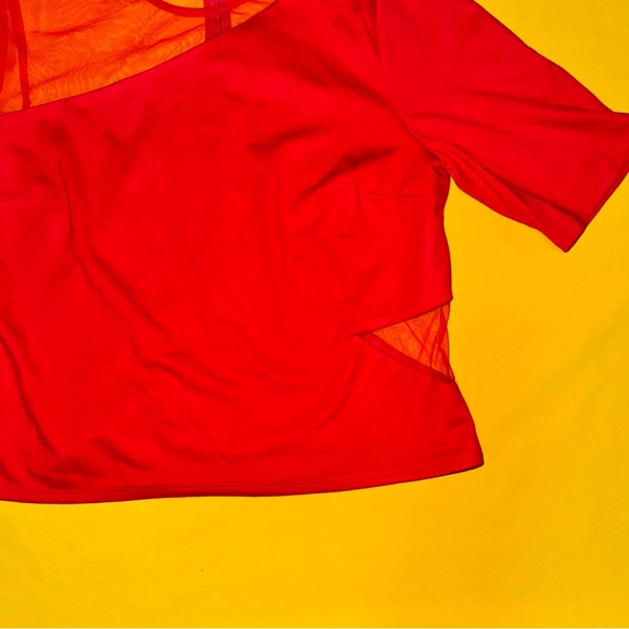 Sunday in Brooklyn Ponte Mesh Mix Top - Picture 3 of 9